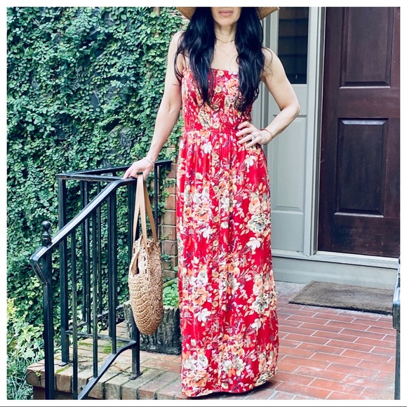 ✨LAST ONE✨SUMMER PRINT SLEEVELESS MAXI DRESS - Picture 2 of 8